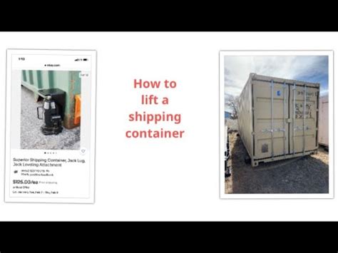 can a skid steer lift a 20ft container|9 Ways To Lift A Shipping Container .